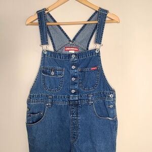 Vintage Union Bay 90s Y2K Denim Bib Overalls Cotton Carpenter‎ Jumpsuit Size L